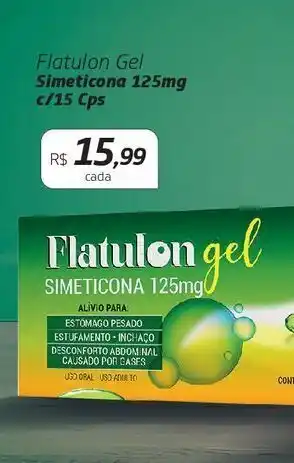 Drogal Flatulon gel simeticona 125mg c/15cps oferta