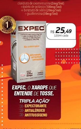 Drogal Expec xarope 120ml oferta