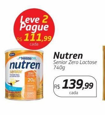 Drogal Nutren senior zero lactose 740g oferta