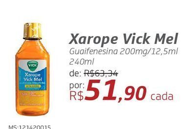 Drogal Xarope vick mel guaifenesina 200mg/12,5ml 240ml oferta