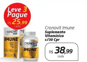 Drogal Cronovit imune suplemento vitamínico c/30 cpr oferta
