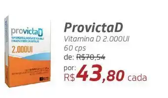 Drogal Provictad vitamina d 2.000ui 60 cps oferta