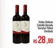 Mart Minas Vinho chileno caballo dorado 750ml oferta