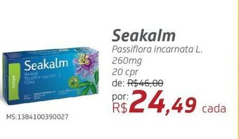 Drogal Seakalm passiflora incarnata l. 260mg 20 cpr oferta