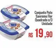 Mart Minas Conjunto pote sanremo flor oferta