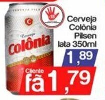 Supermercados Gricki Cerveja Colonia Pilsen lata 350ml oferta