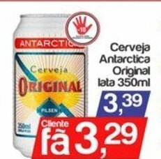 Supermercados Gricki Cerveja Antarctica Original lata 350ml oferta