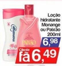 Supermercados Gricki locao Hidratante Monange ou Paixao 200ml oferta
