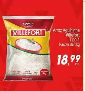 Villefort Atacadista Arroz Aguilhinha Villefort Tipo 1 5kg oferta