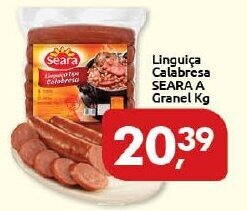 Supermercados Nori Linguica Calabresa Seara a Granel 1kg oferta