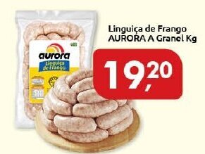 Supermercados Nori Linguica de Frango Aurora a granel 1kg oferta