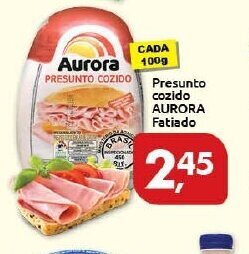 Supermercados Nori Presunto Cozido Aurora Fatiado 100g oferta
