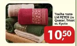 Toalha rosto LM Peter Un Quasar, tricot ou Kyoto