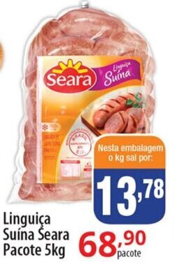 Linguica Suina Seara pacote 1kg