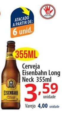 Akki Atacadista Cerveja Eisenbahn Long Neck 355ml oferta