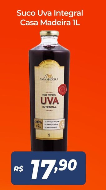 Atakarejo Suco Uva Integral Casa Madeira 1L oferta
