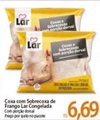 Atacadão Coxa com Sobrecoxa de frango Lar Congelada oferta