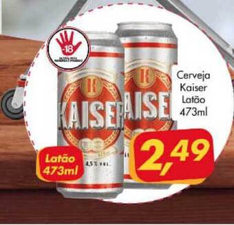 Barbosão Extra Supermercados Cerveja Kaiser Latão 473ml oferta