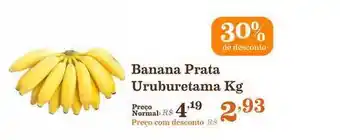 Mercadinhos São Luiz Banana Prata Uruburetama 1kg 30% De Desconto oferta