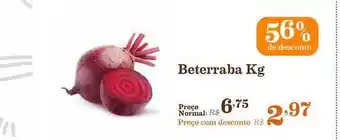 Mercadinhos São Luiz Beterraba 56% De Desconto 1kg oferta