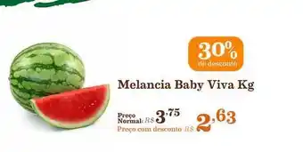 Mercadinhos São Luiz Melancia Baby Viva 30% De Desconto 1kg oferta