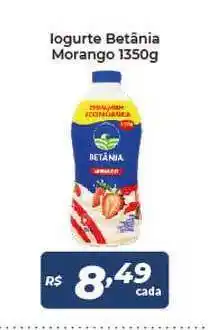 Atakarejo Iogurte Betânia Morango 1350g oferta