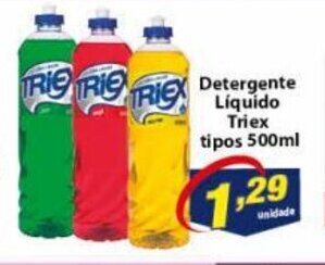 Vencedor Atacadista Detergente Liquido Triex tipos 500ml oferta