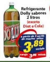Vencedor Atacadista Refrigerante Dolly sabores 2L oferta