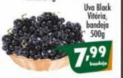 Vencedor Atacadista Uva Black Vitoria bandeja 500g oferta