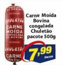 Vencedor Atacadista Carne Moida Bovina Congelada Chuletao pacote 500g oferta