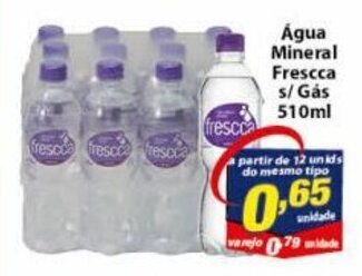 Vencedor Atacadista Agua Mineral Fresca s/ gas 510ml oferta