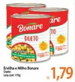 Ervilha E Milho Bonare Dueto 170g