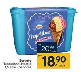 Coop Sorvete Tradicional Nestle 1.5L sabores oferta