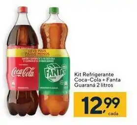 Coop Kit Refrigerante Coca Cola + Fanta Guarana 2L oferta