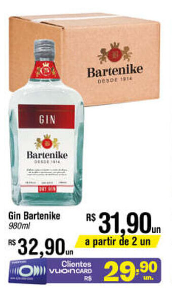 Fort Atacadista Gin Bartenike 980ml oferta
