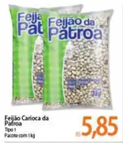 Atacadão Centro Sul Feijão Carioca Da Patroa Tipo 1 1kg oferta