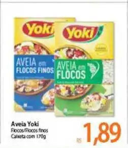 Atacadão Centro Sul Aveia Yoki Flocos Flocos Finos 170g oferta