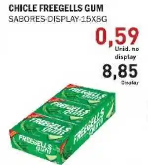 Chicle Freegells Gum Sabores Display 15x8g