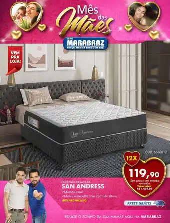 Marabraz Colchão de molas san andress cod. 5660012 oferta