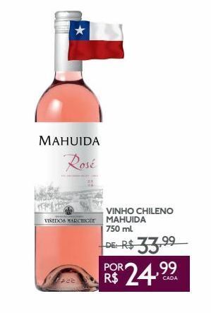 GBarbosa Vinho chileno mahuida 750 ml oferta