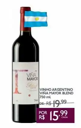 GBarbosa Vinho argentino viña mayor blend 750ml oferta
