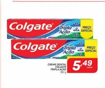 Creme dental colgate tripla açao 180 g
