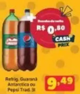 Dia Refrig. Guarana Antarctica + Pepsi 3L oferta