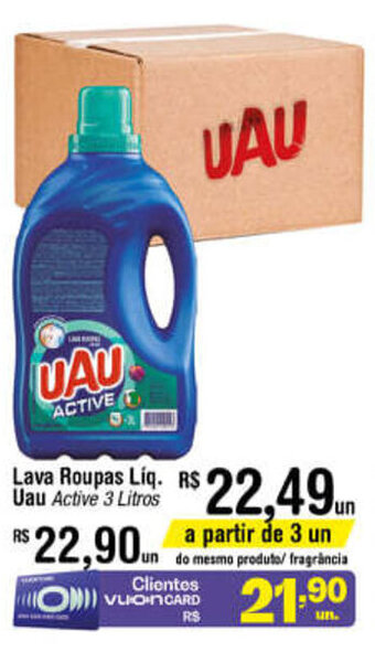 Fort Atacadista Lava roupas Liq. Uau 3L oferta