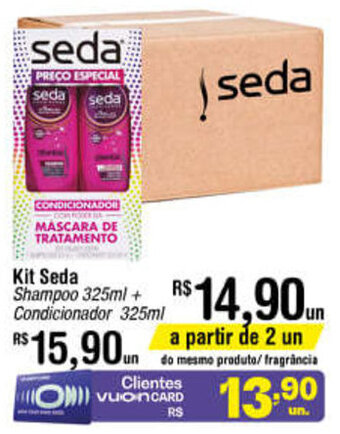 Fort Atacadista Kit Seda Shampoo 325ml + Condicionador 325ml oferta