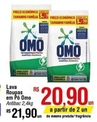 Fort Atacadista Lava roupas em po Omo 2.4kg oferta