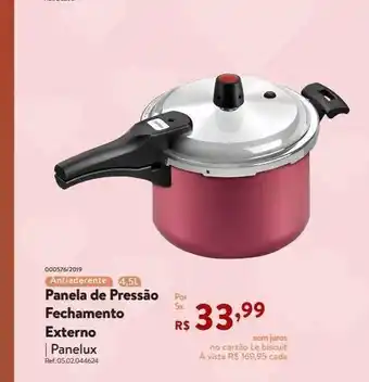 Panela de pressão fechamento externo