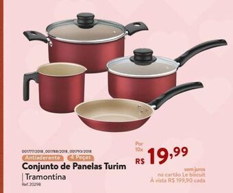Le Biscuit Conjunto de panelas turim | tramontina oferta