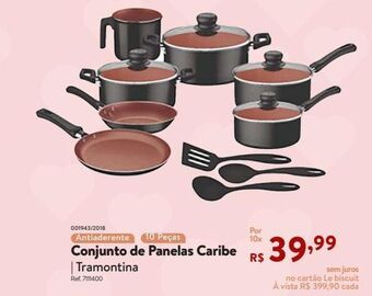 Le Biscuit Conjunto de panelas caribe | tramontina oferta