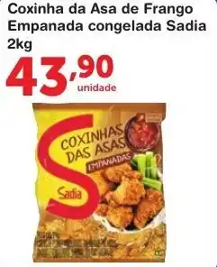 Roldão Coxinha da Asa de Frango Empanada congelada Sadia kg oferta